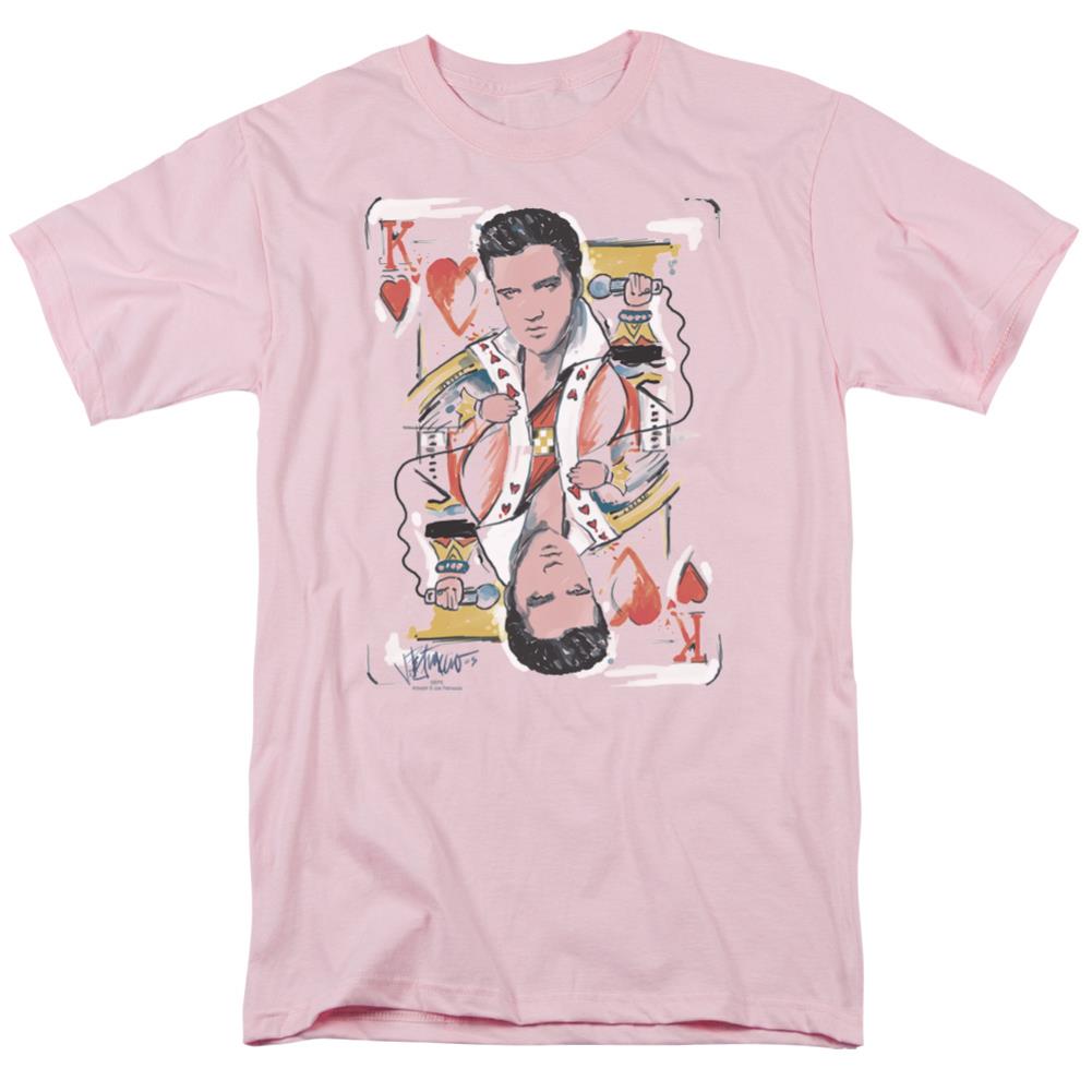 Elvis Presley King Of Hearts Men's 18/1 Cotton Short-Sleeve T-Shirt