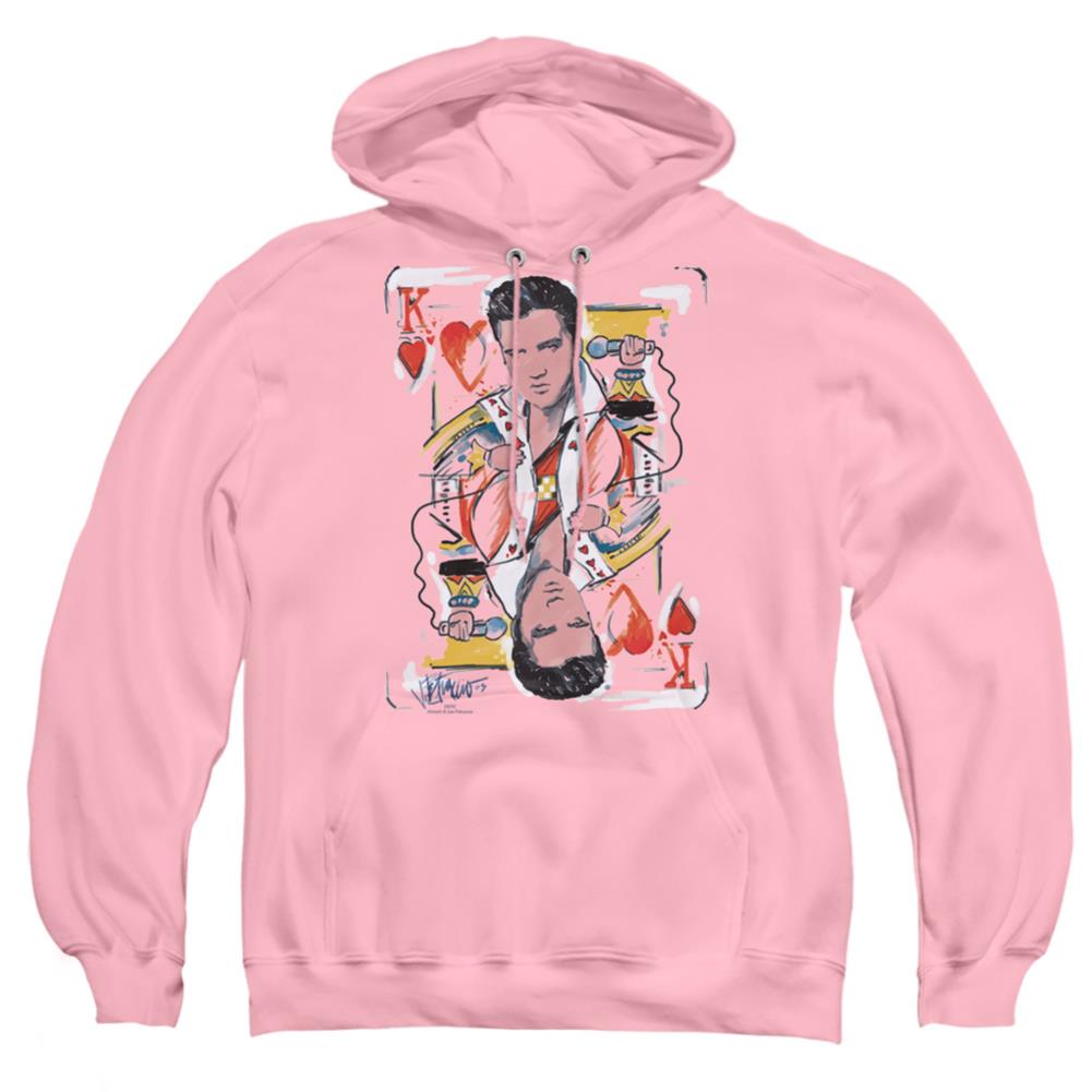 Elvis Presley King Of Hearts Men's Pull-Over 75 25 Poly Hoodie
