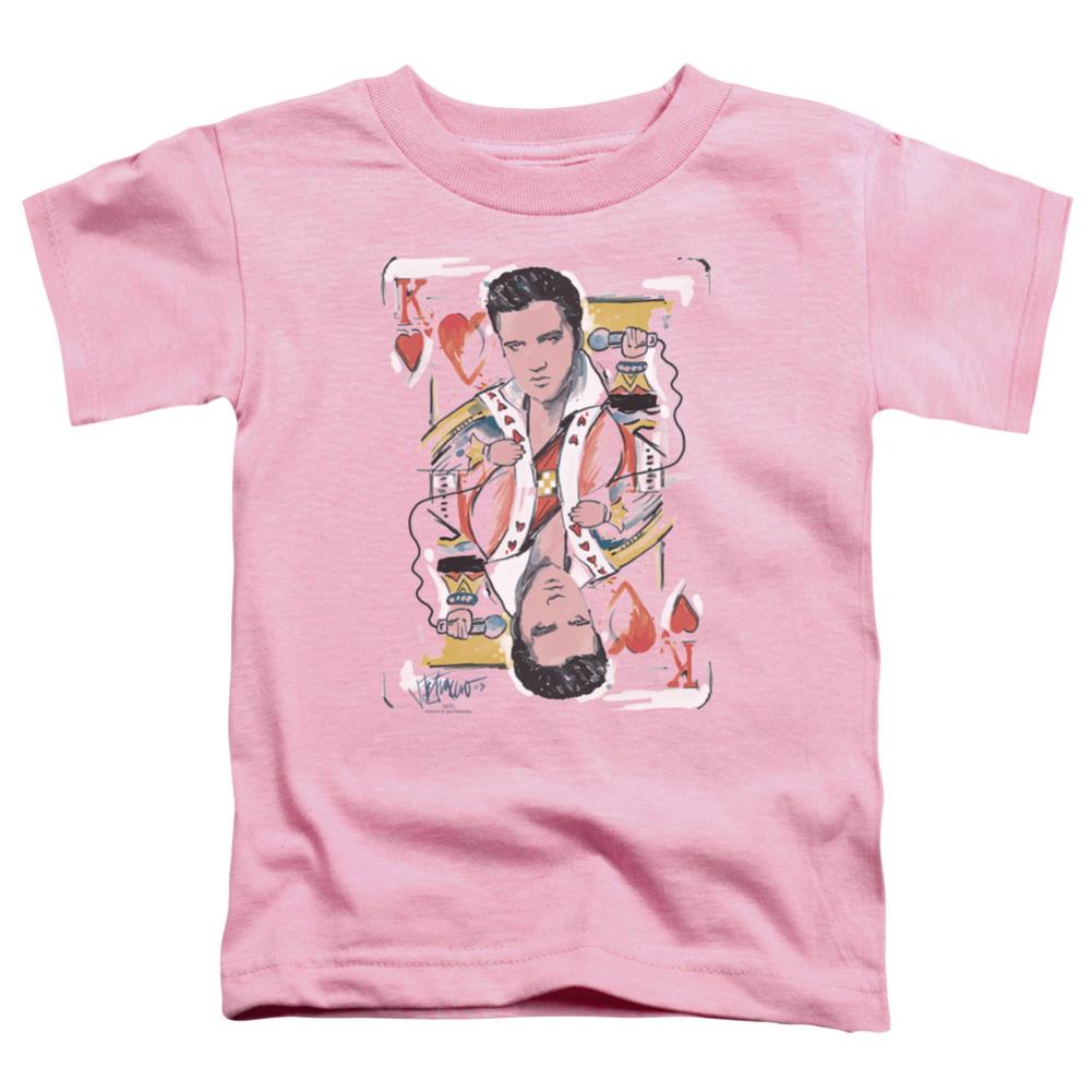 Elvis Presley King Of Hearts Toddler 18/1 Cotton Short-Sleeve T-Shirt