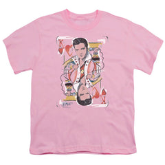 Elvis Presley King Of Hearts Youth 18/1 100% Cotton Short-Sleeve T-Shirt
