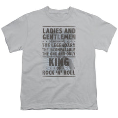 Elvis Presley Ladies And Gentlemen Youth 18/1 100% Cotton Short-Sleeve T-Shirt