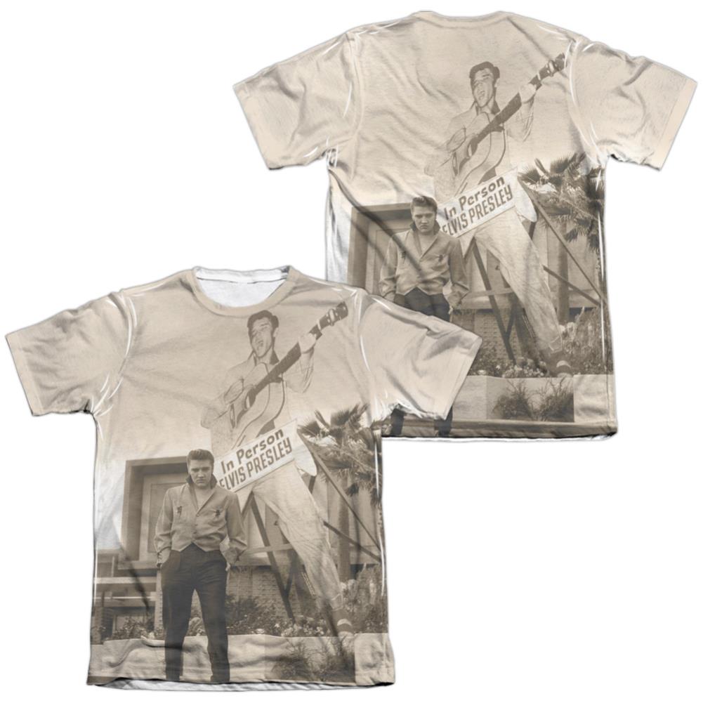 Elvis Presley Larger Than Life Men's Regular Fit Poly Cotton Short-Sleeve T-Shirt