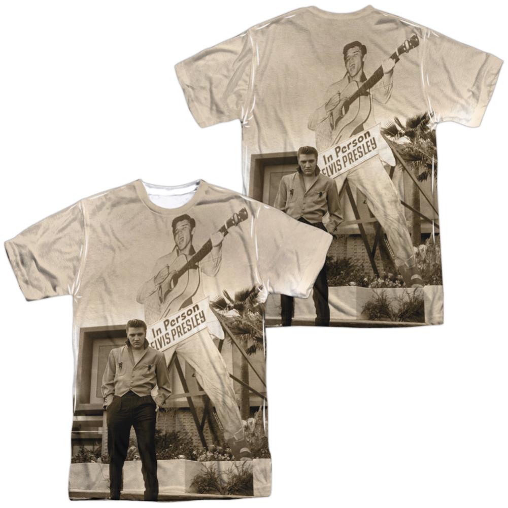 Elvis Presley Larger Than Life Men's Regular Fit Polyester Short-Sleeve T-Shirt