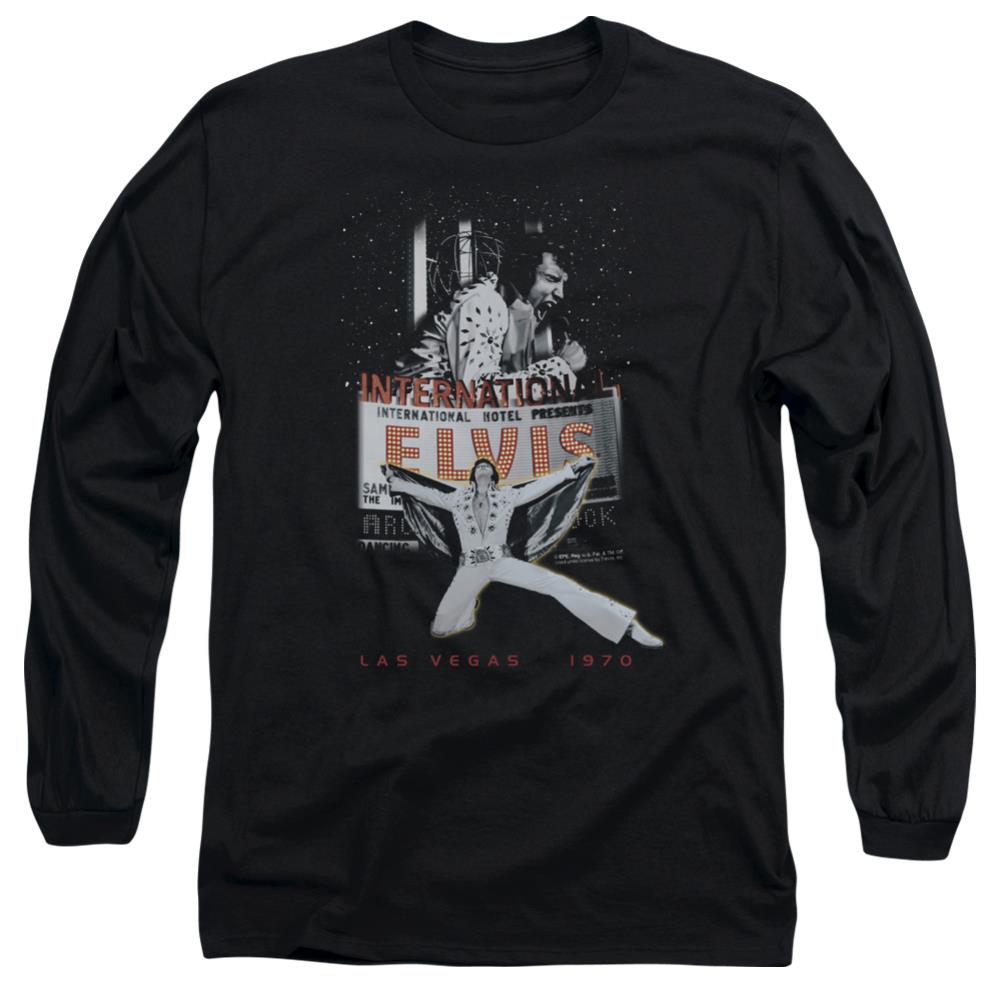 Elvis Presley Las Vegas Men's 18/1 Cotton Long-Sleeve T-Shirt