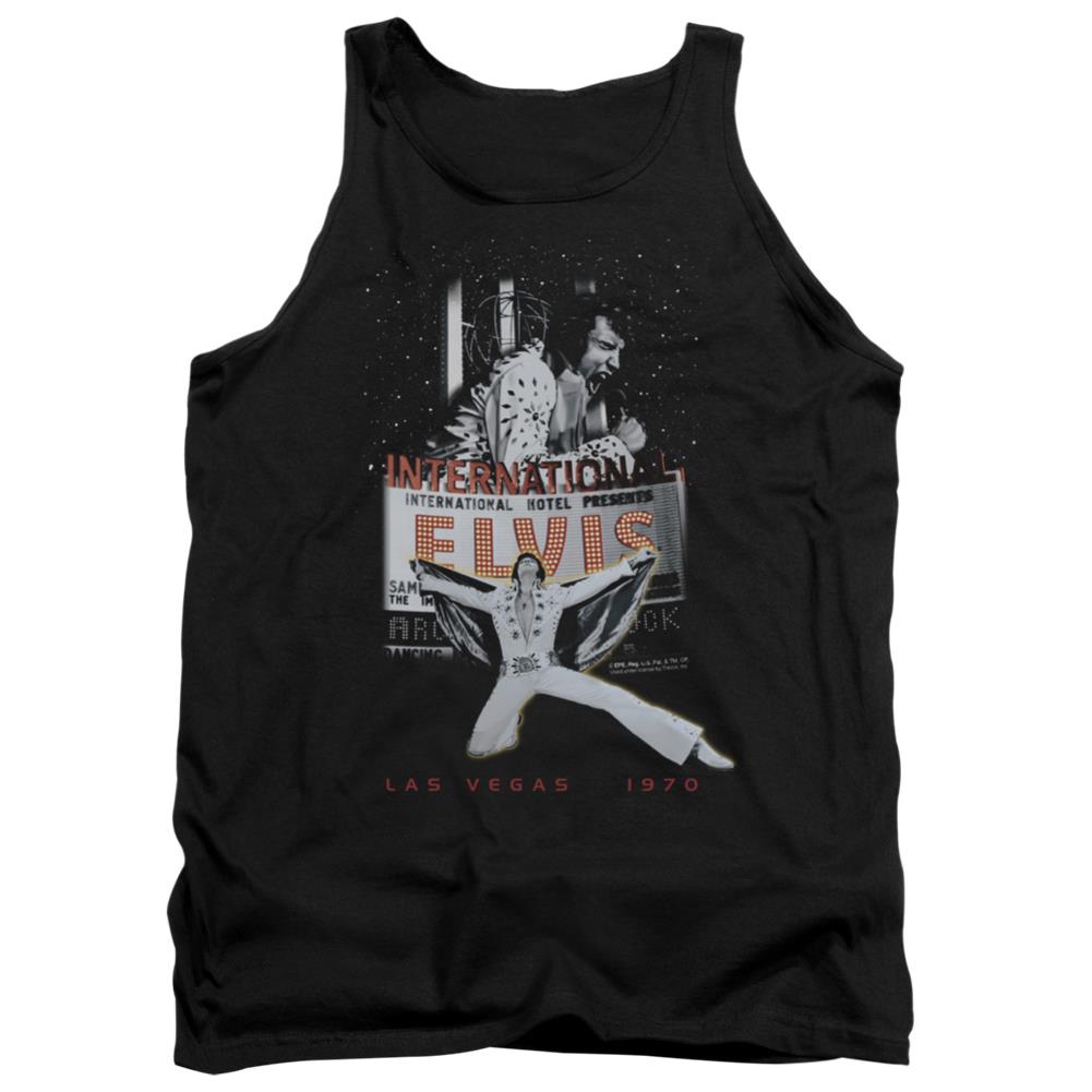 Elvis Presley Las Vegas Men's 18/1 Cotton Tank Top