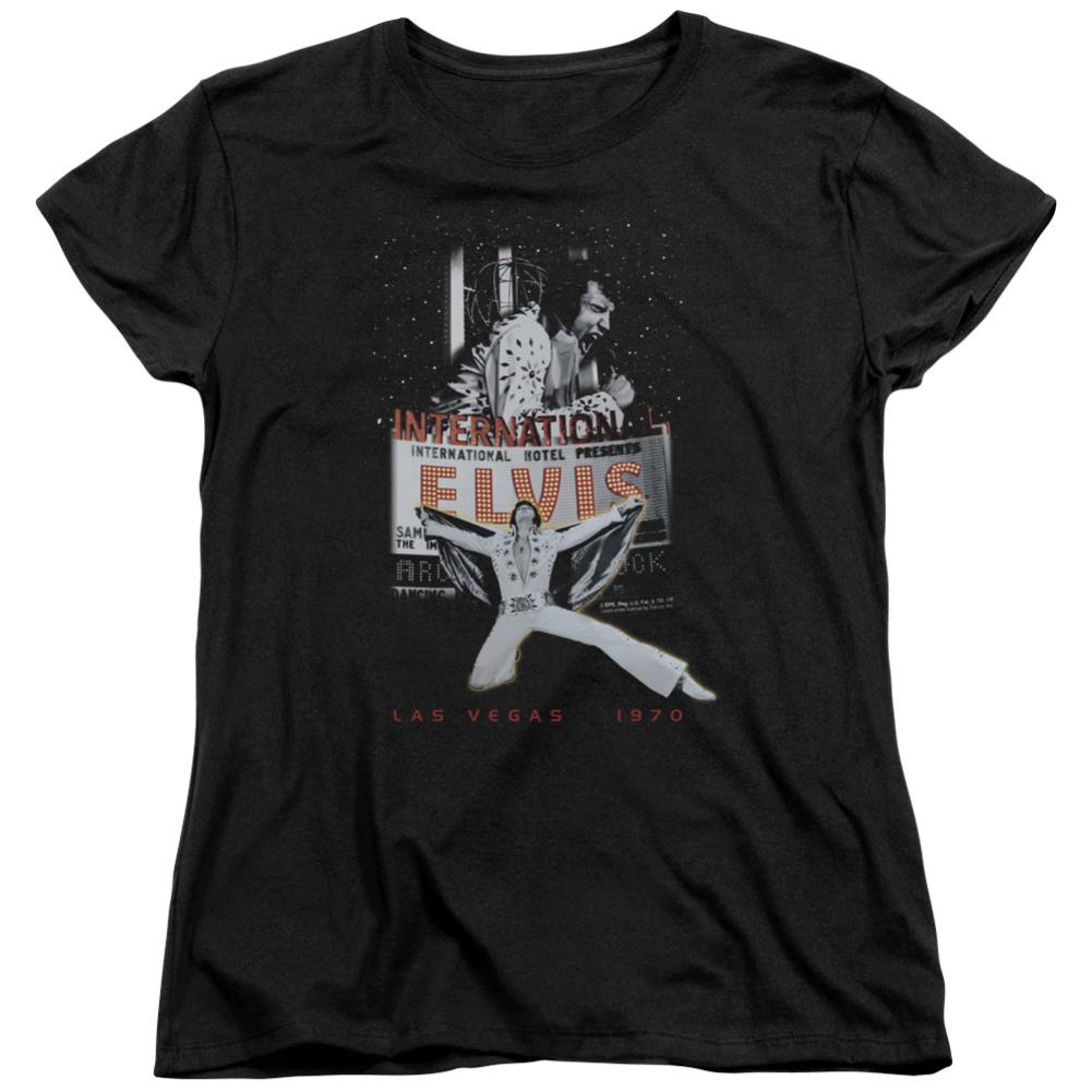 Elvis Presley Las Vegas Women's 18/1 Cotton Short-Sleeve T-Shirt