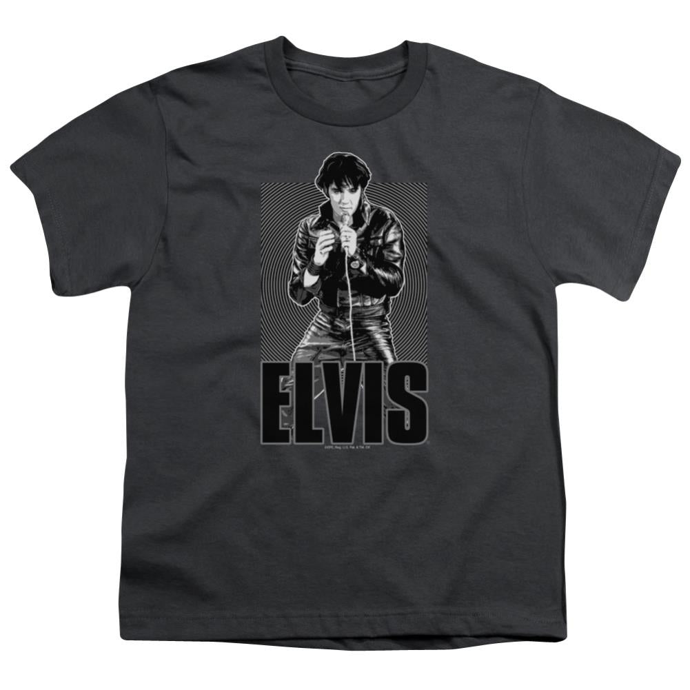 Elvis Presley Leather Youth 18/1 100% Cotton Short-Sleeve T-Shirt