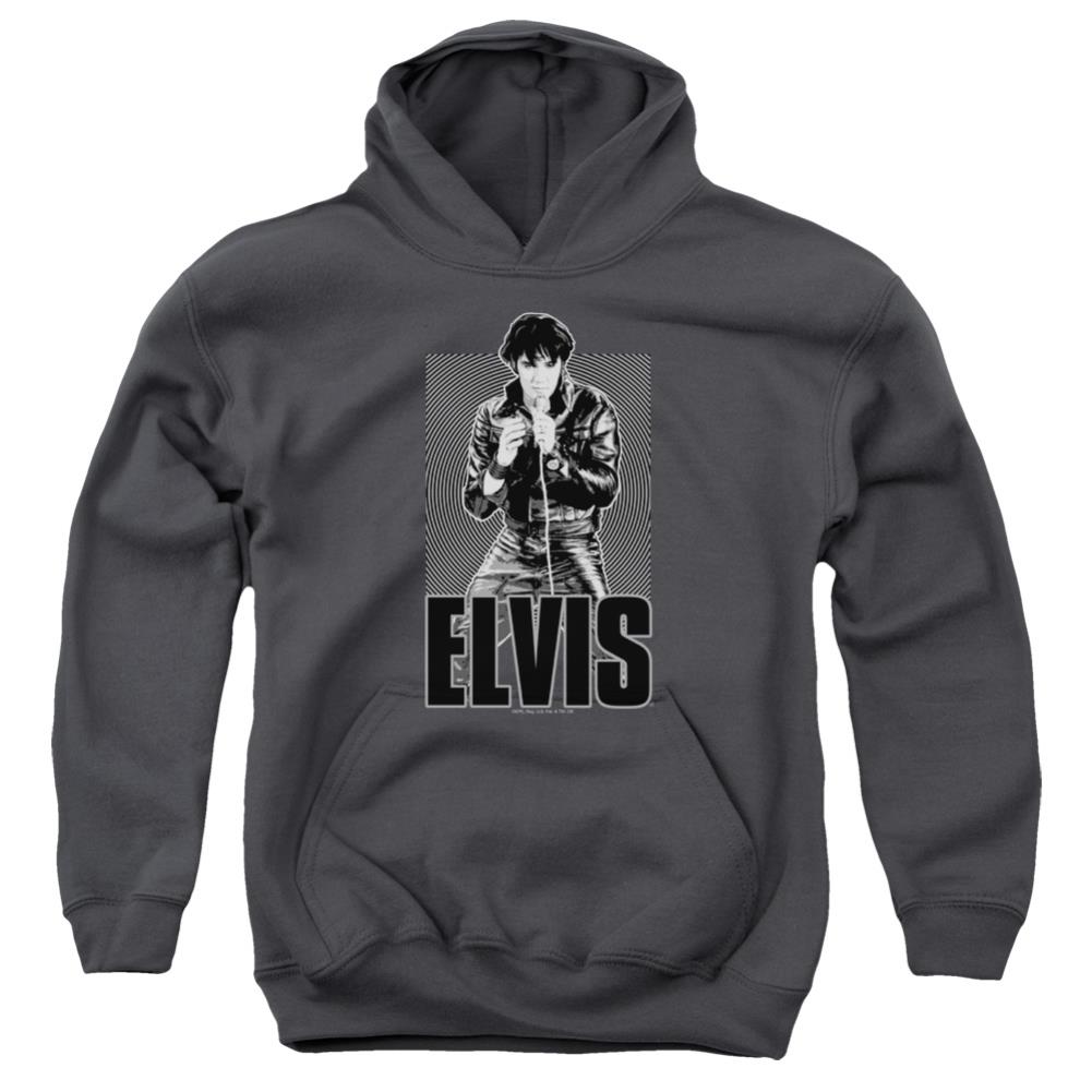 Elvis Presley Leather Youth Cotton Poly Pull-Over Hoodie