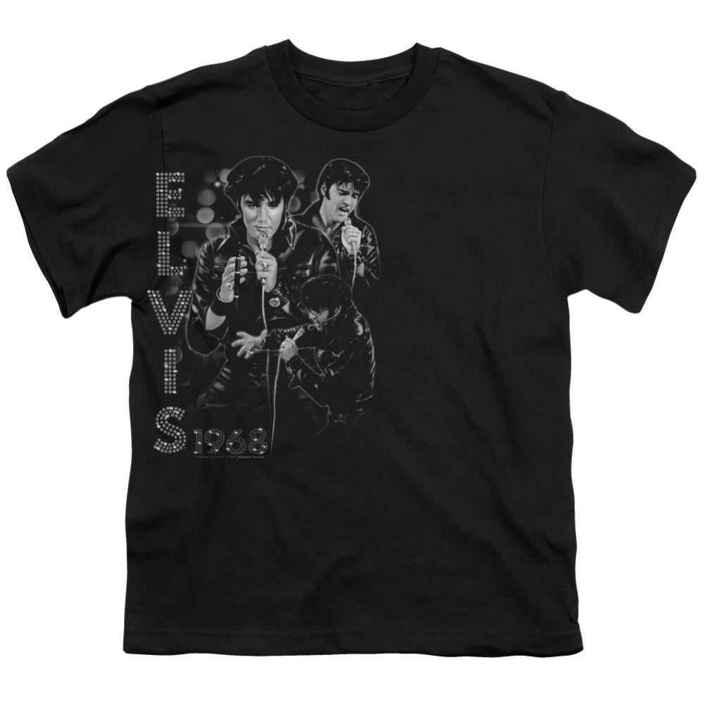 Elvis Presley Leathered Youth 18/1 100% Cotton Short-Sleeve T-Shirt