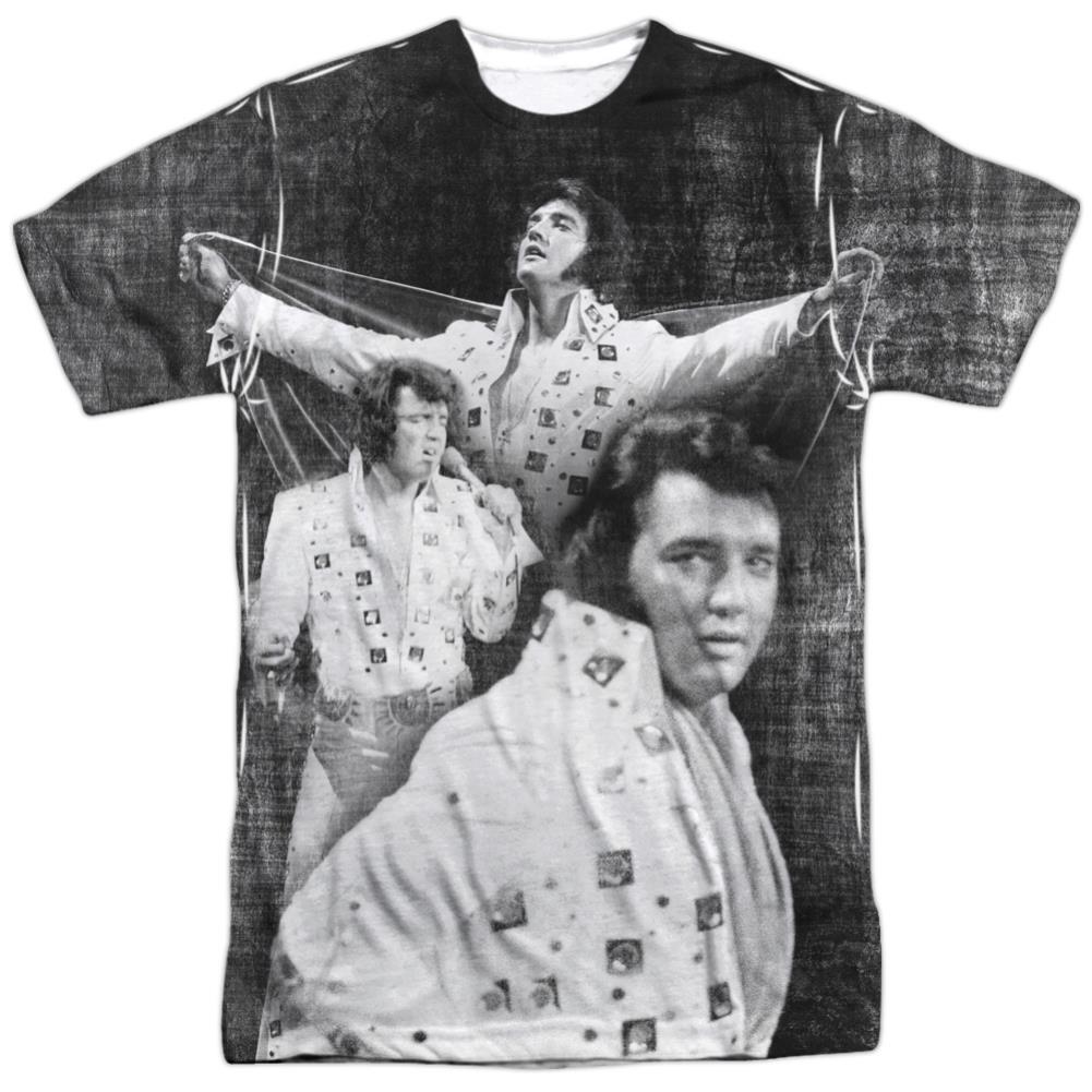 Elvis Presley Legendary Performance Men's Regular Fit Polyester Short-Sleeve T-Shirt