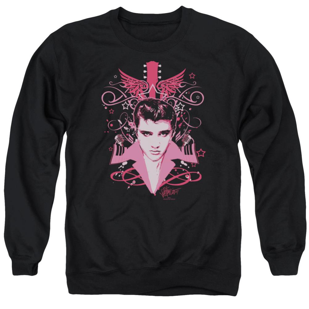 Elvis Presley Lets Face It Men's Crewneck 50 50 Poly Long-Sleeve T-Shirt
