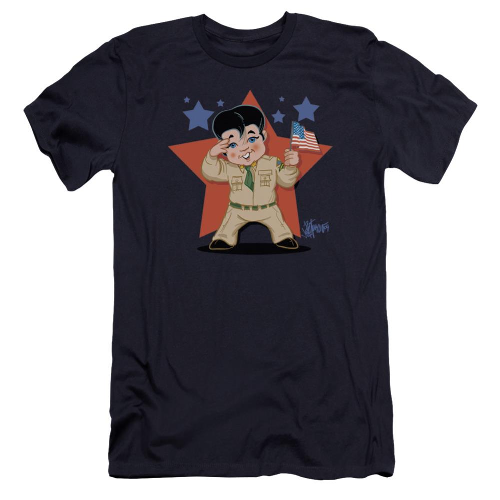 Elvis Presley Lil G I Men's Ultra-Soft 30/1 Cotton Slim Short-Sleeve T-Shirt