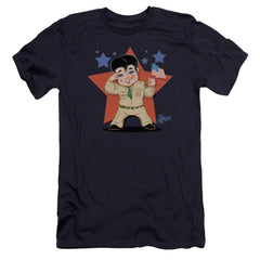 Elvis Presley Lil G I Men's Ultra-Soft 30/1 Cotton Slim Short-Sleeve T-Shirt
