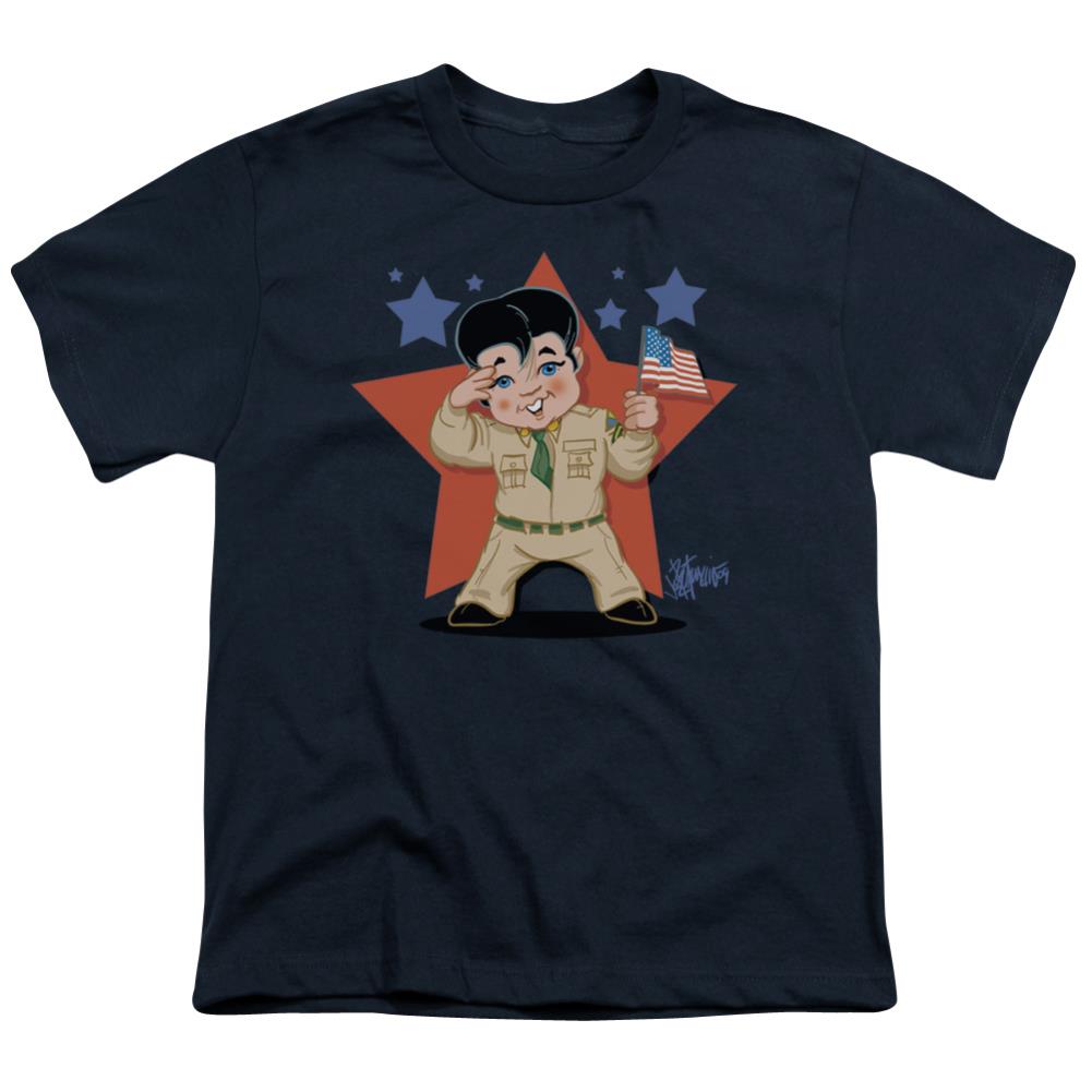 Elvis Presley Lil G I Youth 18/1 100% Cotton Short-Sleeve T-Shirt