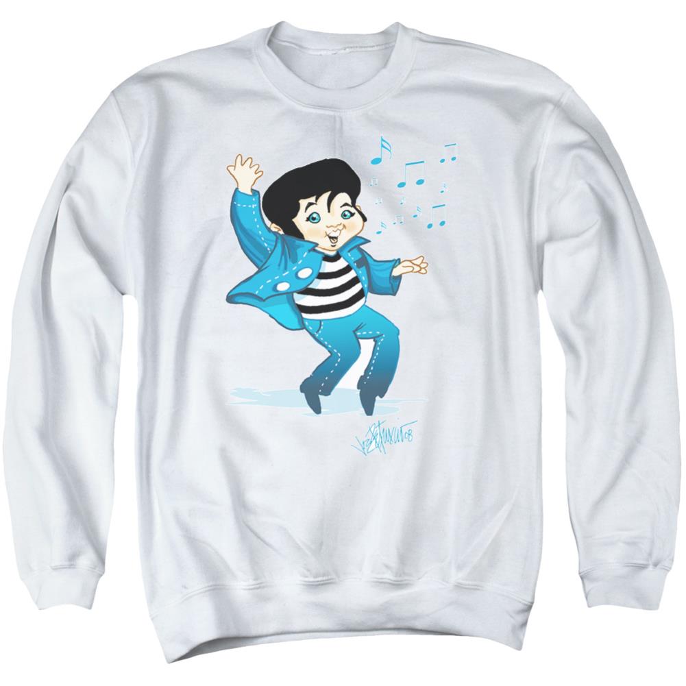 Elvis Presley Lil Jailbird Men's Crewneck 50 50 Poly Long-Sleeve T-Shirt
