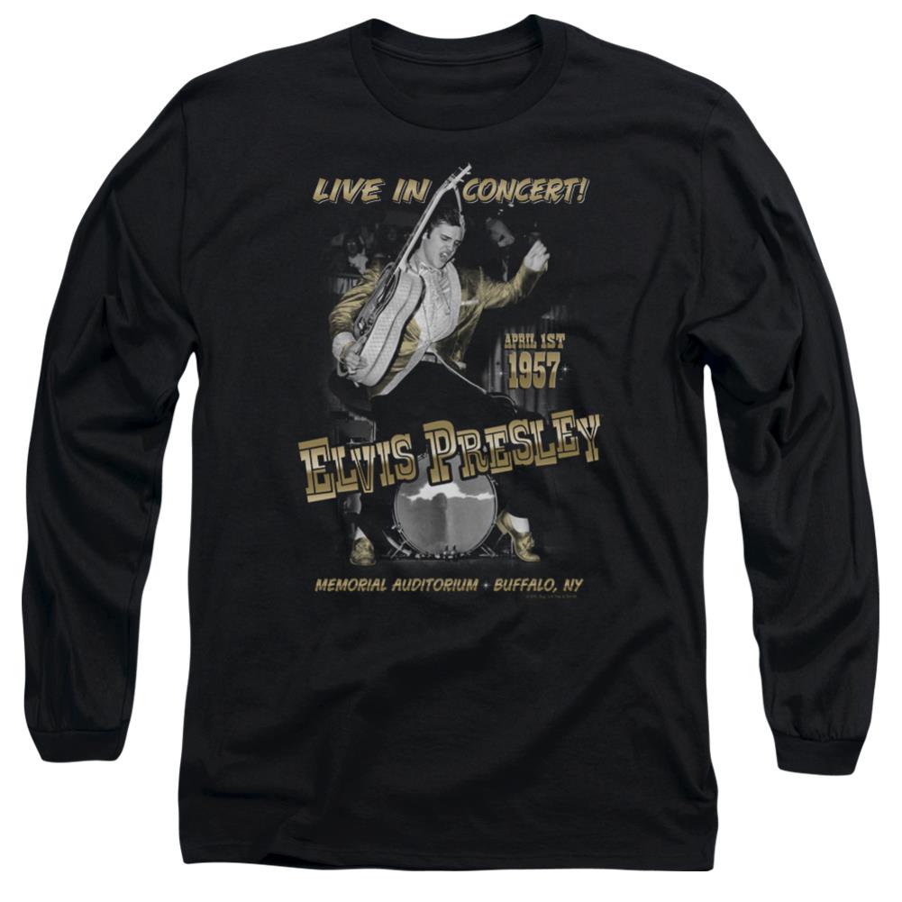 Elvis Presley Live In Buffalo Men's 18/1 Cotton Long-Sleeve T-Shirt