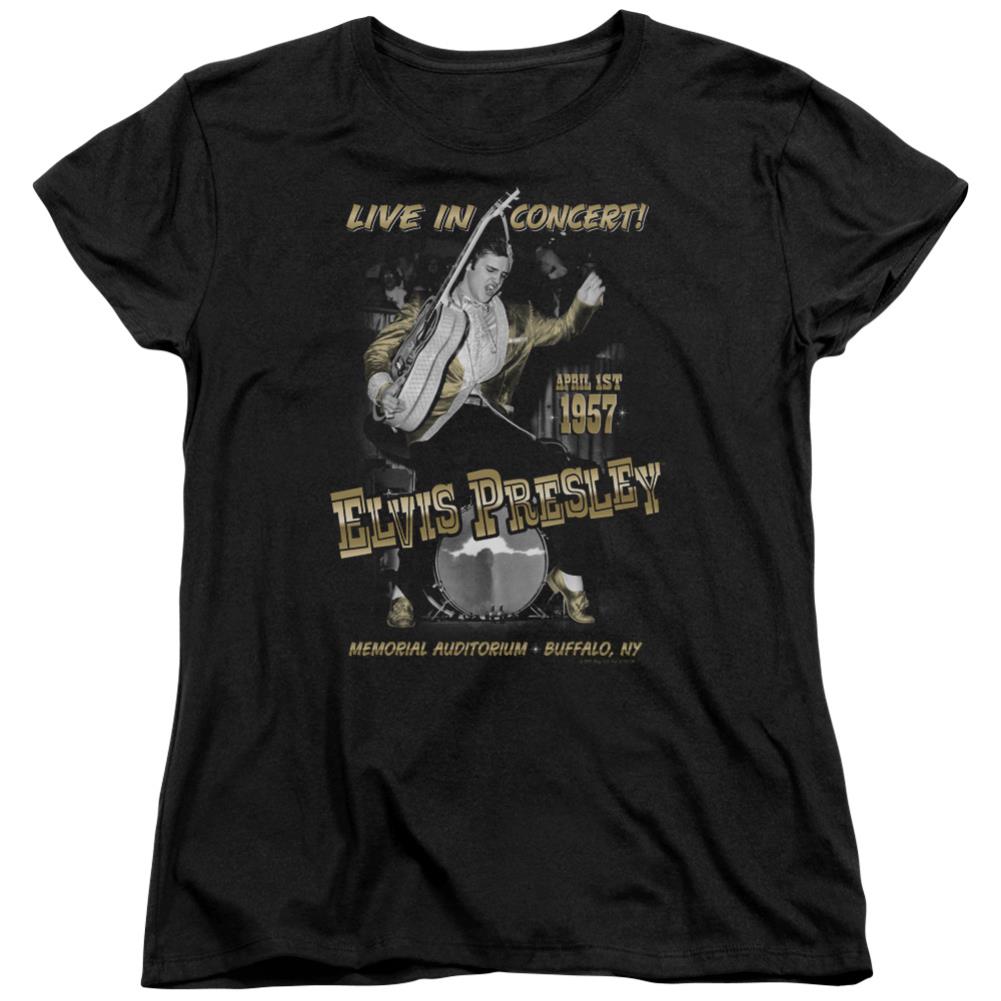 Elvis Presley Live In Buffalo Women's 18/1 Cotton Short-Sleeve T-Shirt