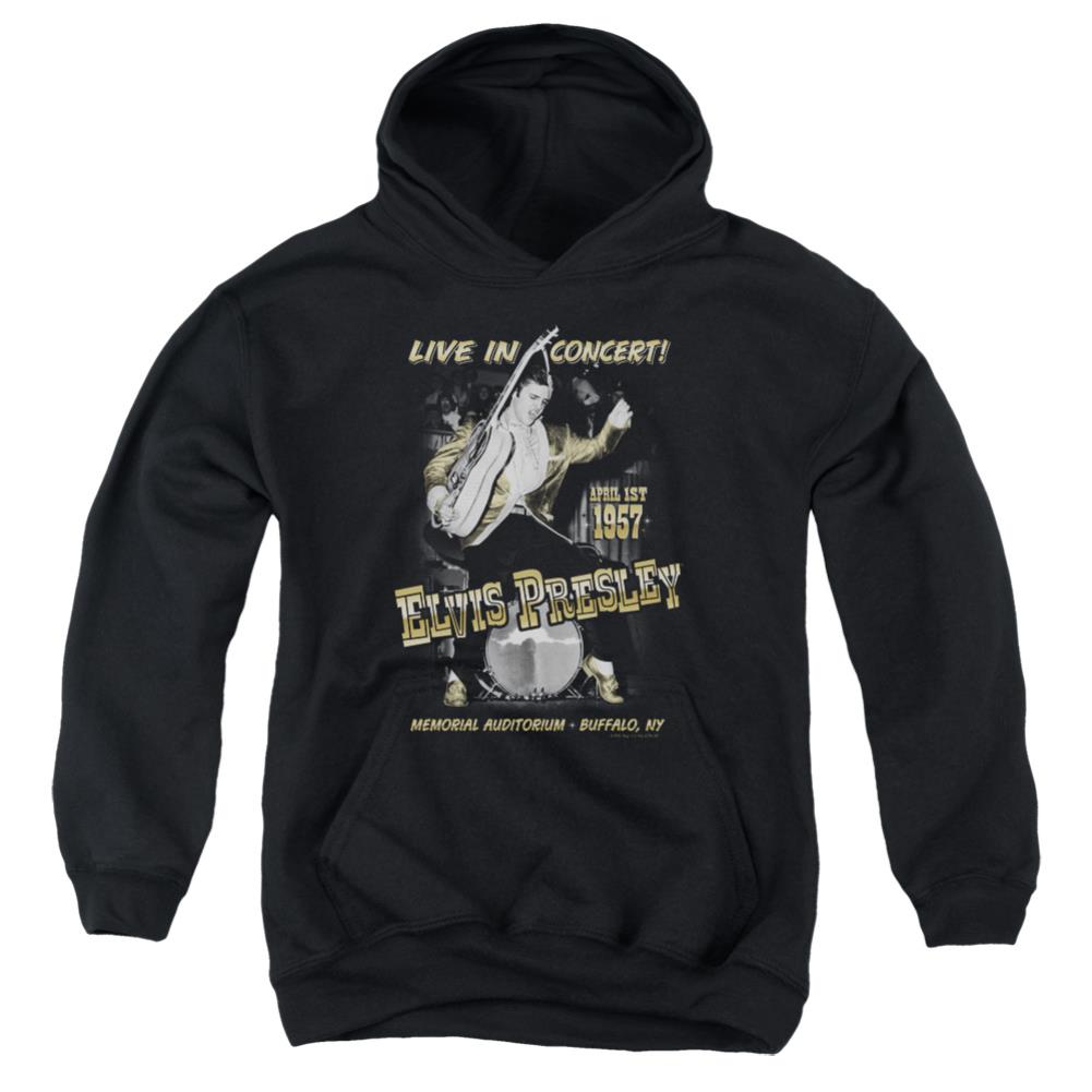 Elvis Presley Live In Buffalo Youth Cotton Poly Pull-Over Hoodie