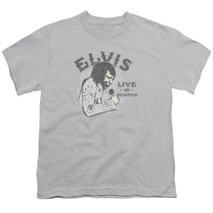 Elvis Presley Live In Memphis Youth 18/1 100% Cotton Short-Sleeve T-Shirt