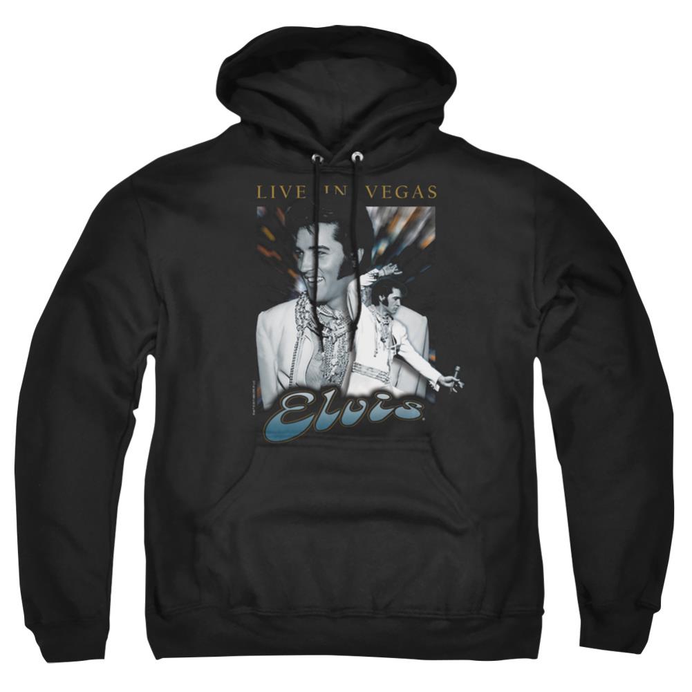 Elvis Presley Live In Vegas Men's Pull-Over 75 25 Poly Hoodie