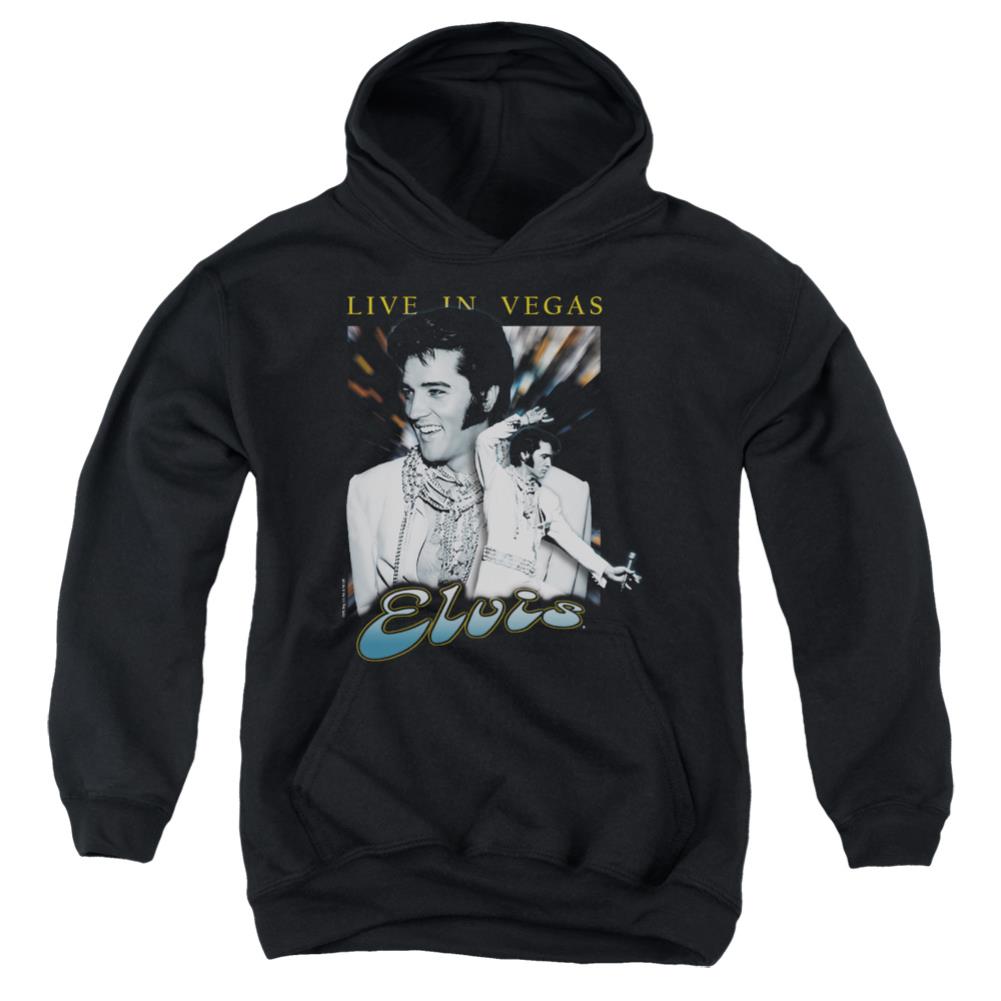 Elvis Presley Live In Vegas Youth Cotton Poly Pull-Over Hoodie