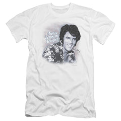 Elvis Presley Lonesome Tonight Men's Ultra-Soft 30/1 Cotton Slim Short-Sleeve T-Shirt