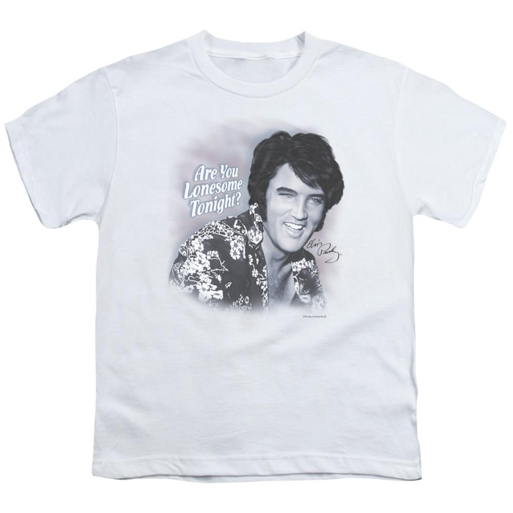 Elvis Presley Lonesome Tonight Youth 18/1 100% Cotton Short-Sleeve T-Shirt