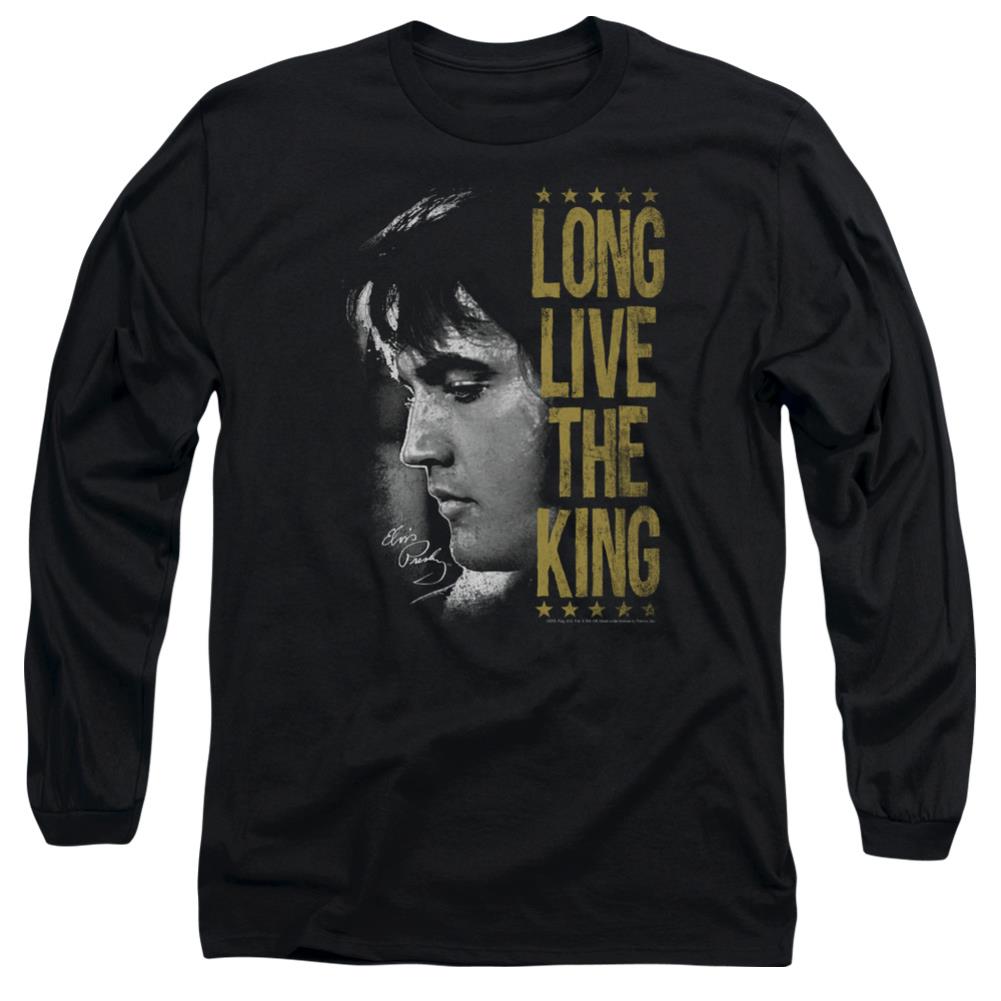 Elvis Presley Long Live The King Men's 18/1 Cotton Long-Sleeve T-Shirt