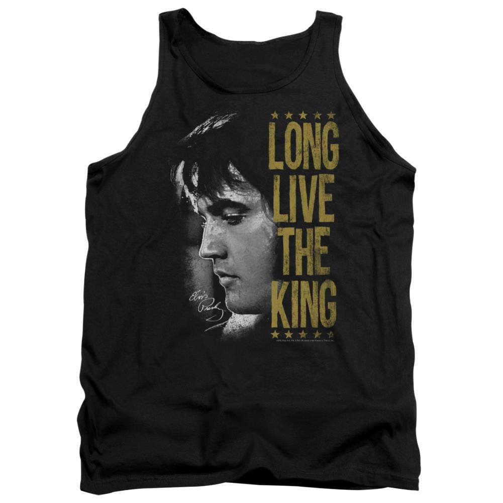Elvis Presley Long Live The King Men's 18/1 Cotton Tank Top