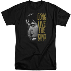 Elvis Presley Long Live The King Men's 18/1 Tall Cotton Short-Sleeve T-Shirt