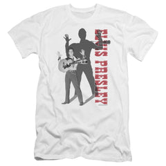 Elvis Presley Look No Hands Men's Ultra-Soft 30/1 Cotton Slim Short-Sleeve T-Shirt