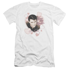 Elvis Presley Love Me Tender Men's Ultra-Soft 30/1 Cotton Slim Short-Sleeve T-Shirt
