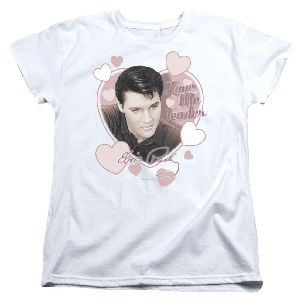 Elvis Presley Love Me Tender Women's 18/1 Cotton Short-Sleeve T-Shirt
