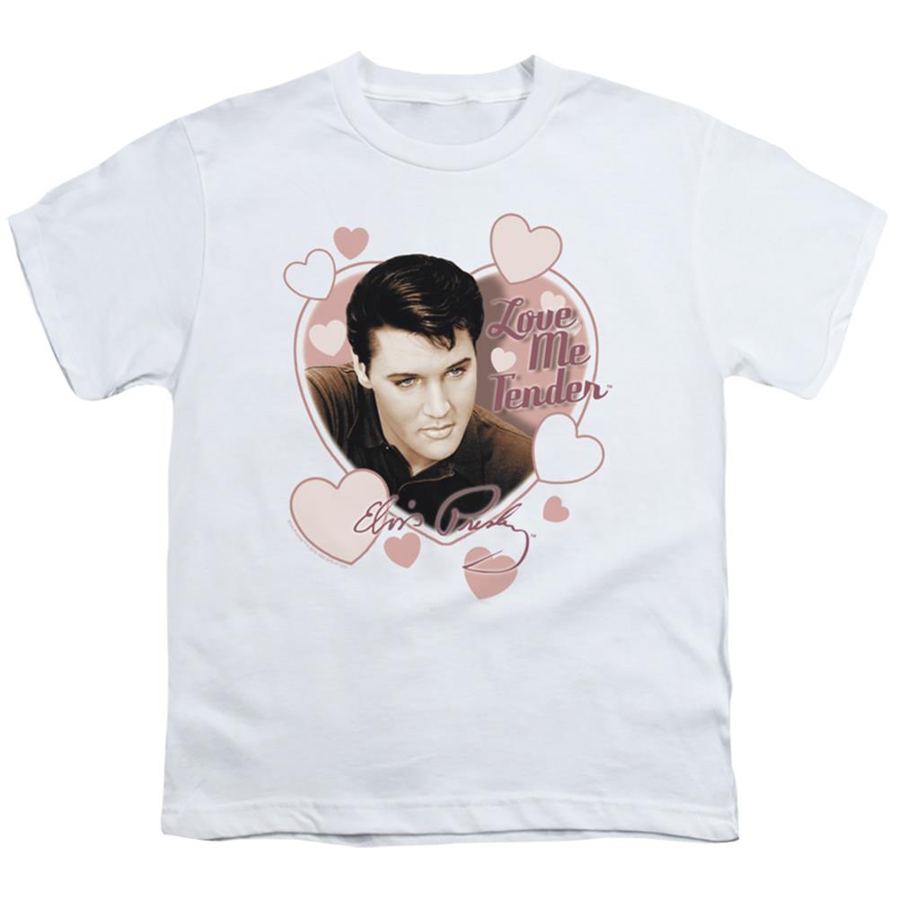 Elvis Presley Love Me Tender Youth 18/1 100% Cotton Short-Sleeve T-Shirt