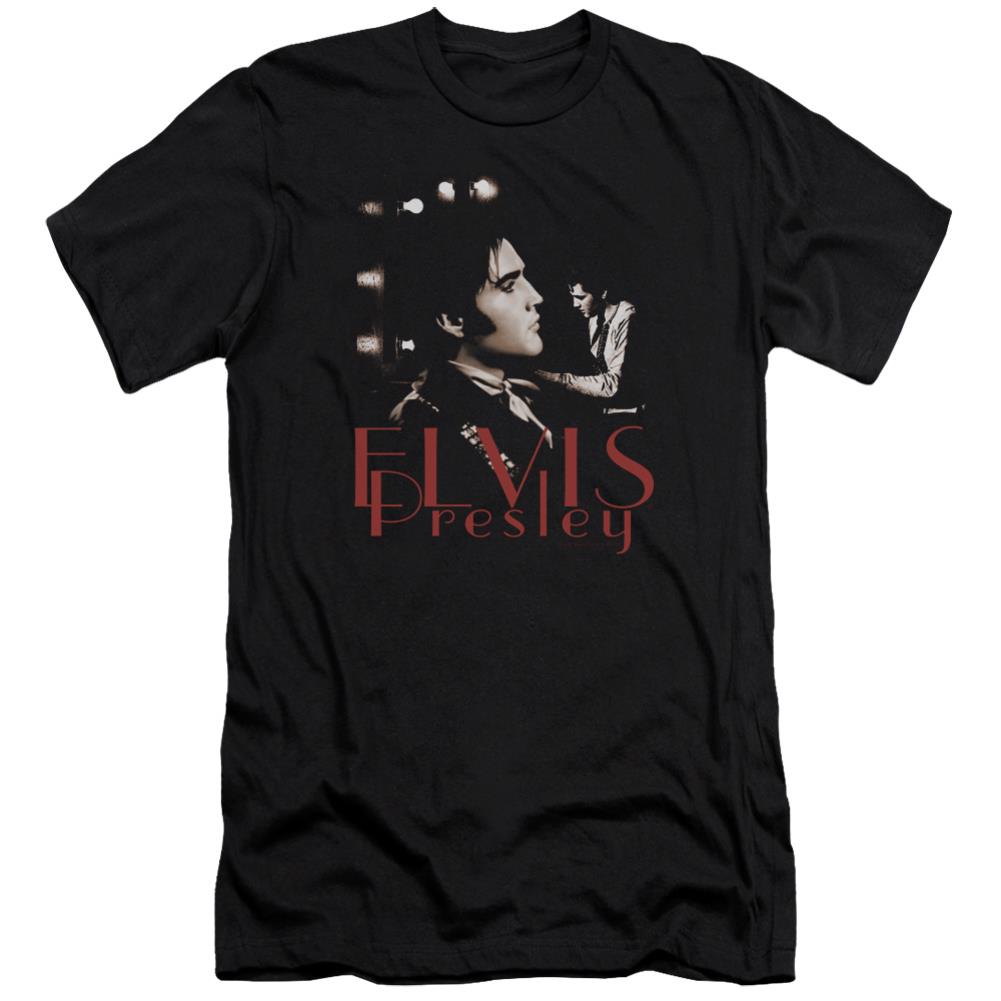 Elvis Presley Memories Men's Ultra-Soft 30/1 Cotton Slim Short-Sleeve T-Shirt