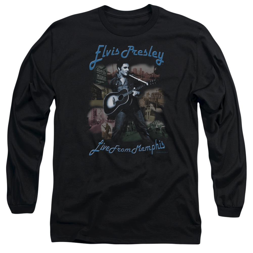 Elvis Presley Memphis Men's 18/1 Cotton Long-Sleeve T-Shirt