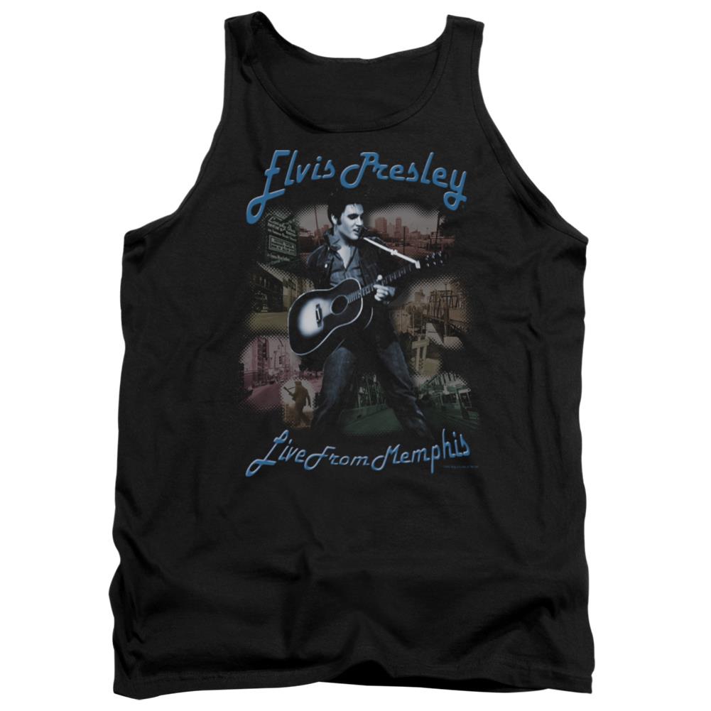 Elvis Presley Memphis Men's 18/1 Cotton Tank Top