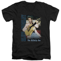 Elvis Presley Memphis Men's 30/1 Cotton Slim V-Neck T-Shirt