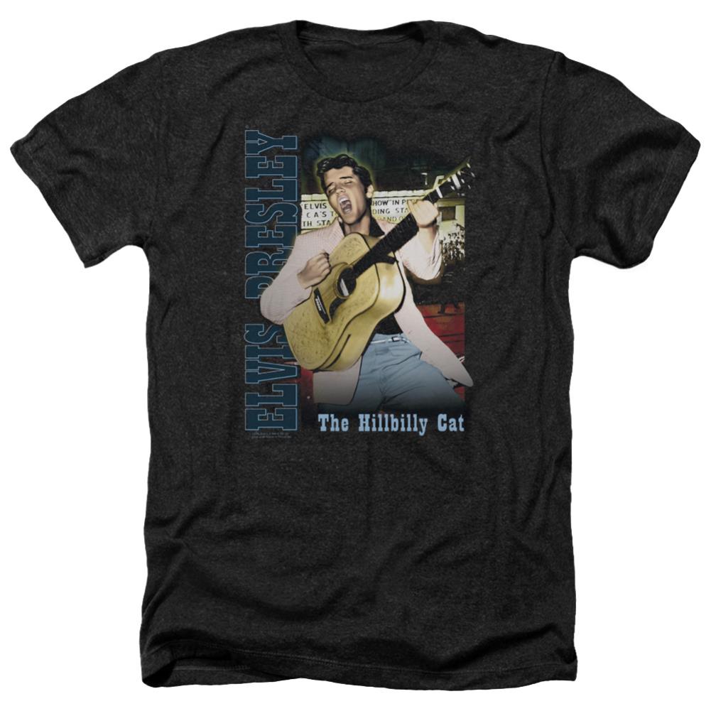 Elvis Presley Memphis Men's 30/1 Heather 60 40 Poly Short-Sleeve T-Shirt