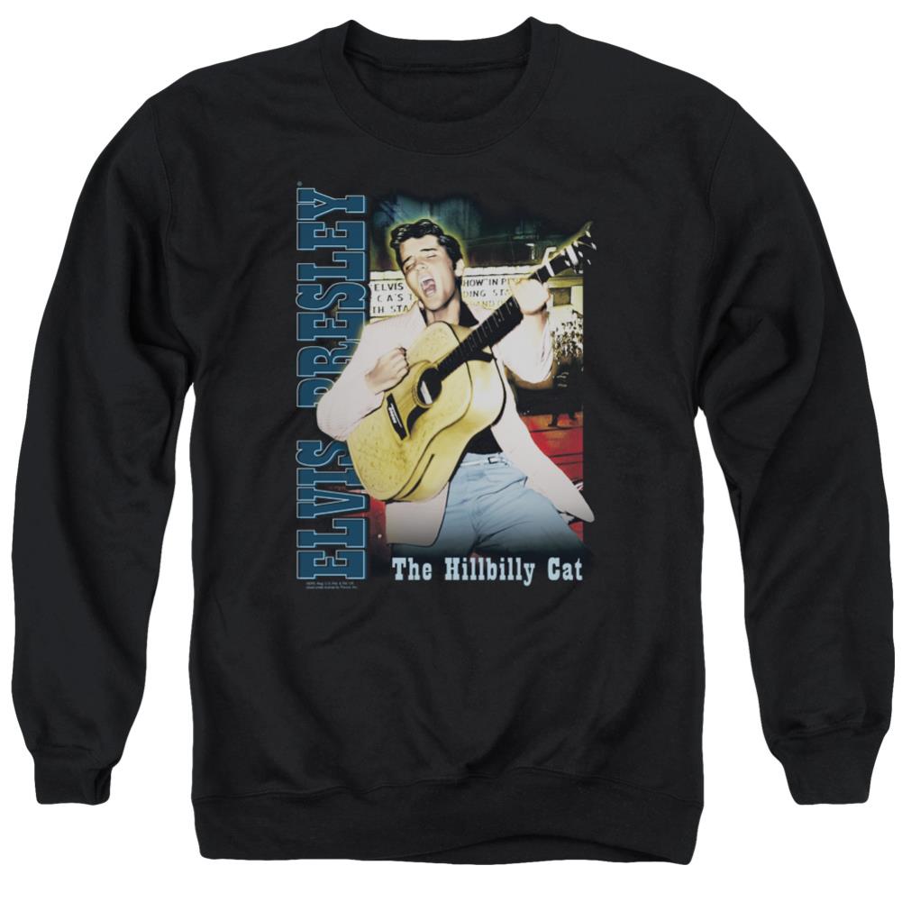 Elvis Presley Memphis Men's Crewneck 50 50 Poly Long-Sleeve T-Shirt