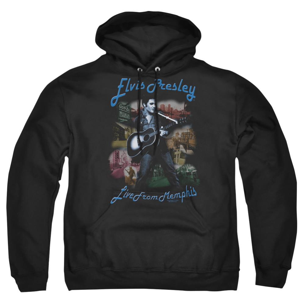Elvis Presley Memphis Men's Pull-Over 75 25 Poly Hoodie
