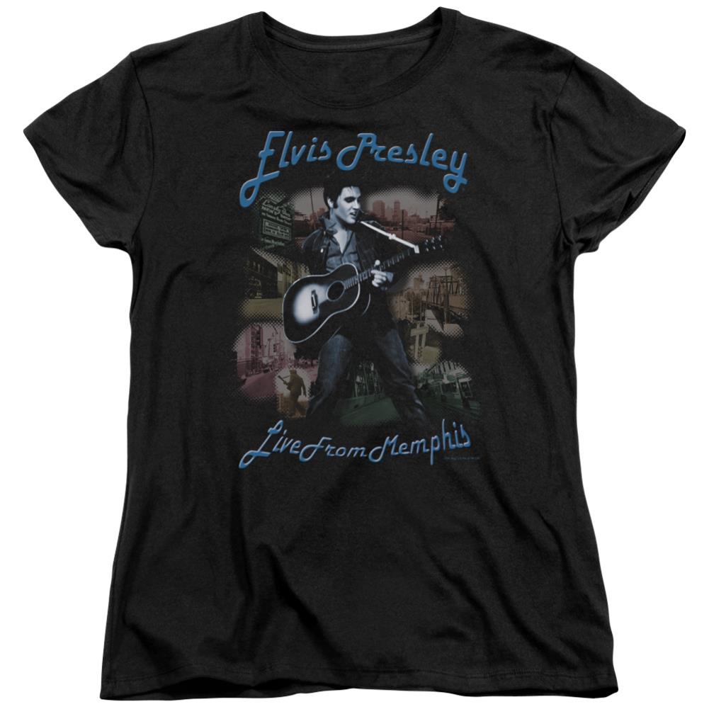Elvis Presley Memphis Women's 18/1 Cotton Short-Sleeve T-Shirt