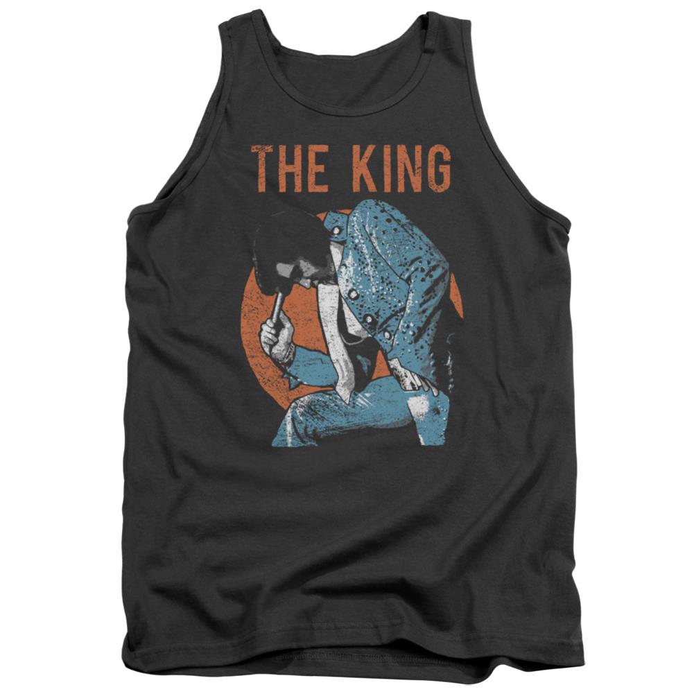 Elvis Presley Mic In Hand Men's 18/1 Cotton Tank Top