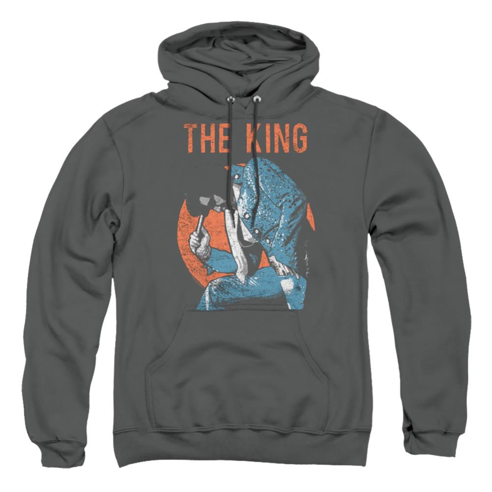 Elvis Presley Mic In Hand Men's Pull-Over 75 25 Poly Hoodie