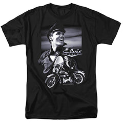 Elvis Presley Motorcycle Men's 18/1 Cotton Short-Sleeve T-Shirt