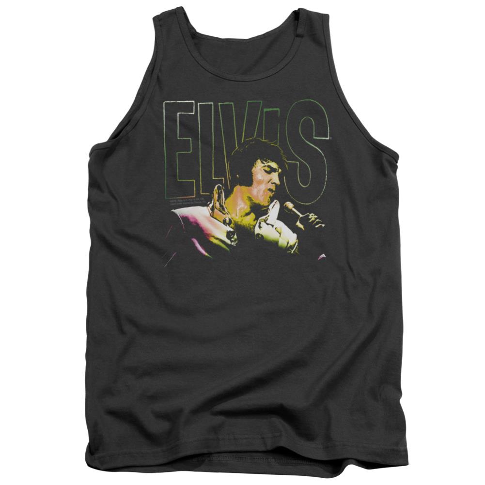 Elvis Presley Multicolored Men's 18/1 Cotton Tank Top