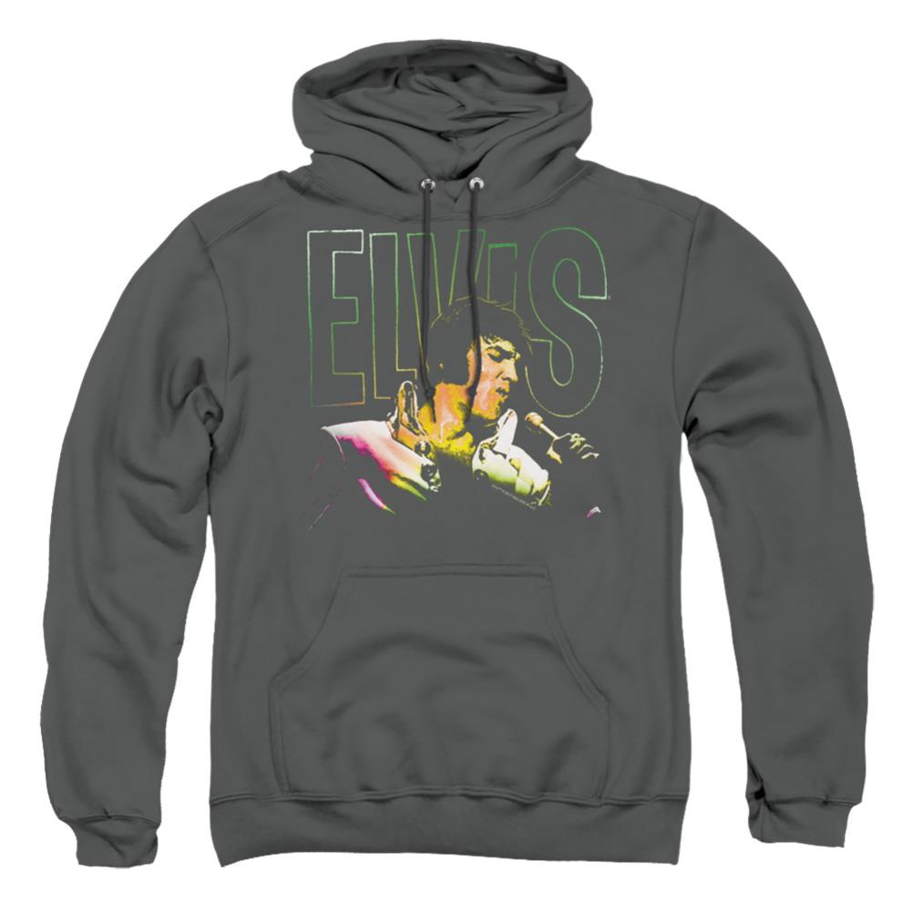 Elvis Presley Multicolored Men's Pull-Over 75 25 Poly Hoodie
