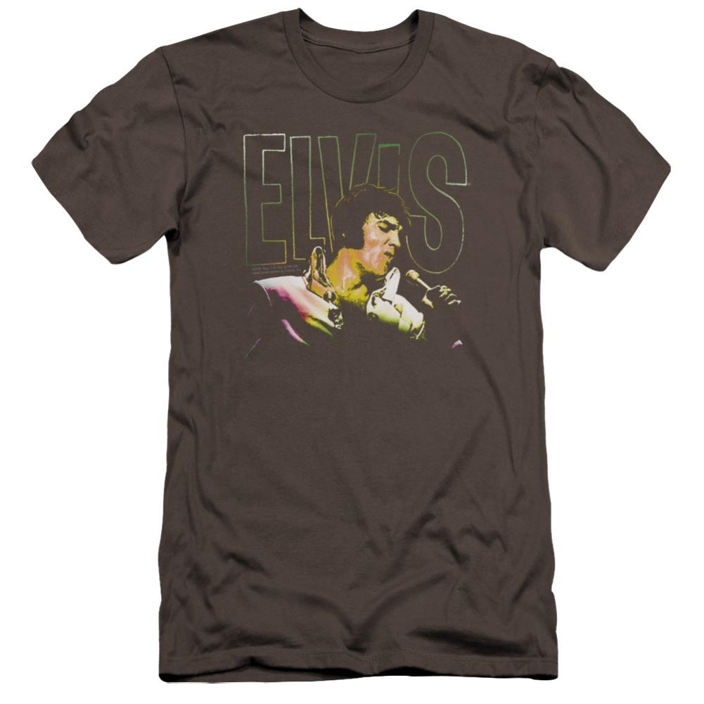 Elvis Presley Multicolored Men's Ultra-Soft 30/1 Cotton Slim Short-Sleeve T-Shirt