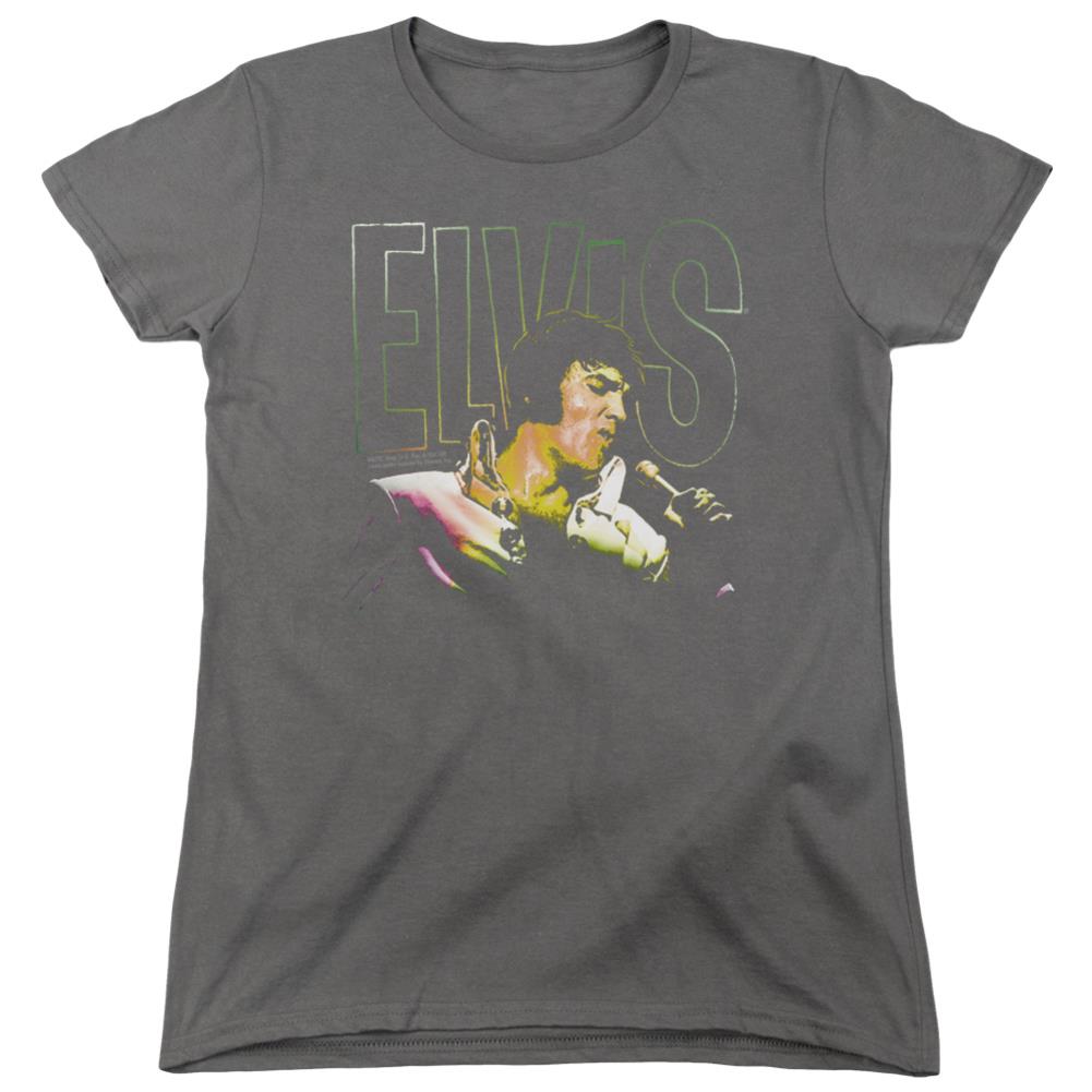 Elvis Presley Multicolored Women's 18/1 Cotton Short-Sleeve T-Shirt