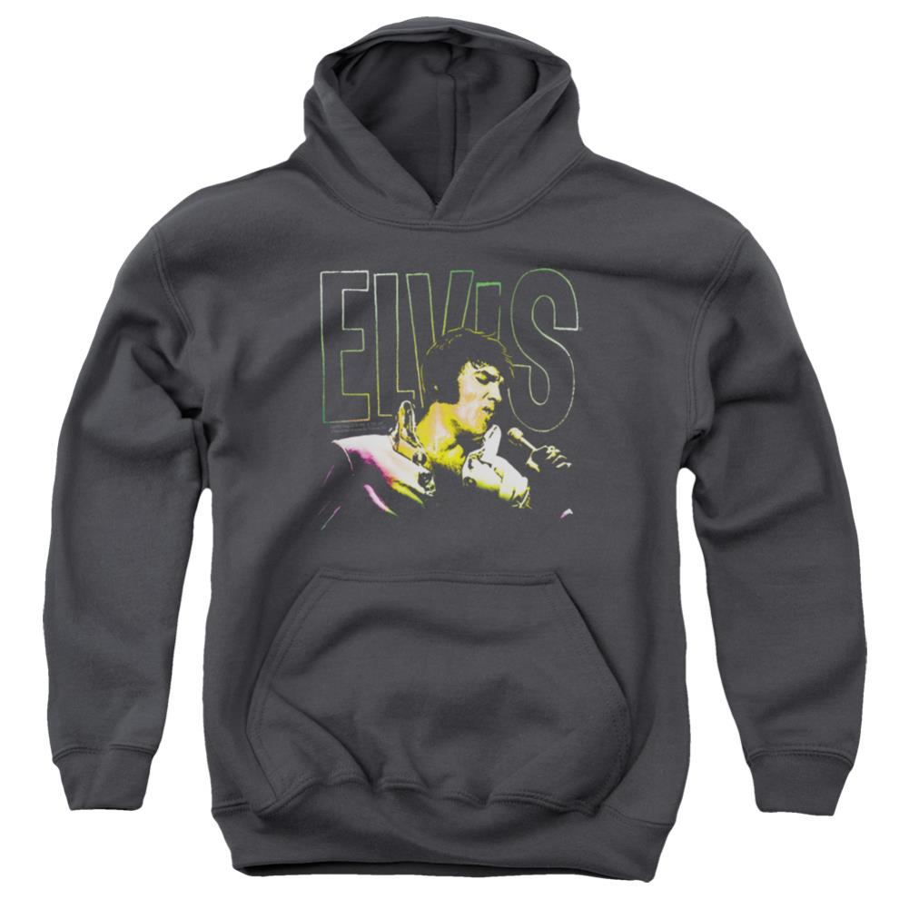 Elvis Presley Multicolored Youth Cotton Poly Pull-Over Hoodie